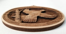 Load image into Gallery viewer, 3D Wooden Ruffed Grouse Ornament Ruffed Grouse Engraving Laser Engraved
