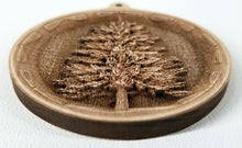Load image into Gallery viewer, 3D Wooden Pine tree Ornament Pine Tree Laser Engraved ornament
