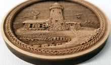 Load image into Gallery viewer, 3D Wooden lighthouse Ornament Great Lakes Lighthouse Laser Engraved
