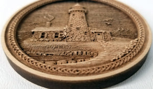 3D Wooden lighthouse Ornament Great Lakes Lighthouse Laser Engraved