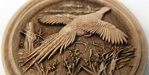 3D Wooden Pheasant Ornament Pheasant Laser Engraved ornament