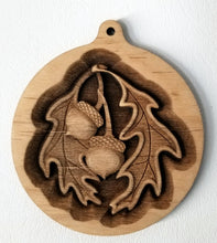 Load image into Gallery viewer, 3D Ornaments wood ornament Acorn Ornament wooden ornament Laser Engraved laser cut
