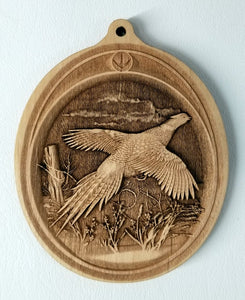 3D Wooden Pheasant Ornament Pheasant Laser Engraved ornament