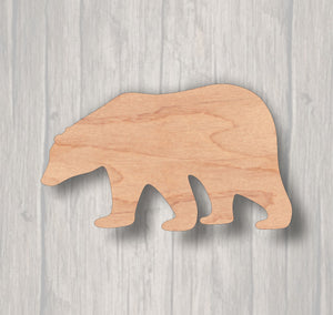 Polar Bear. Unfinished wood cutout. Wood cutout. Laser Cutout. Wood Sign. Sign blank. Ready to paint. Door Hanger.
